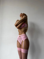 BARBIE Pink Mesh 4 Piece Lingerie Set