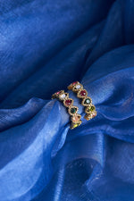 Baroque Bejewelled Gold Hoops