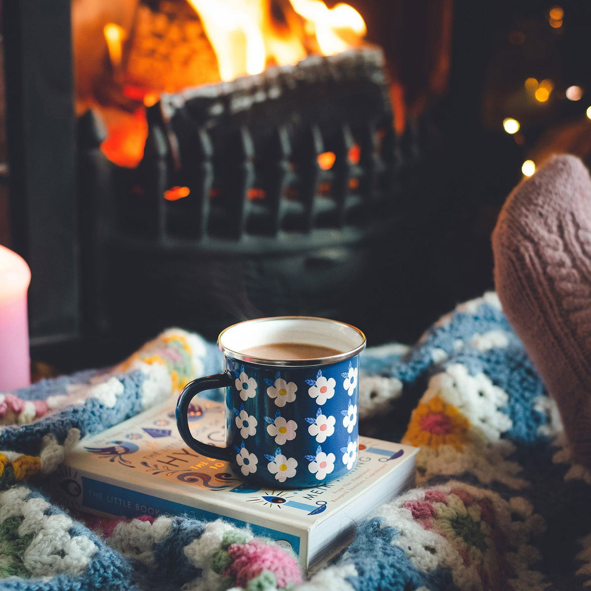 Enamelhappy Beautiful Colourful Retro Floral Enamel Mug - Various Colours