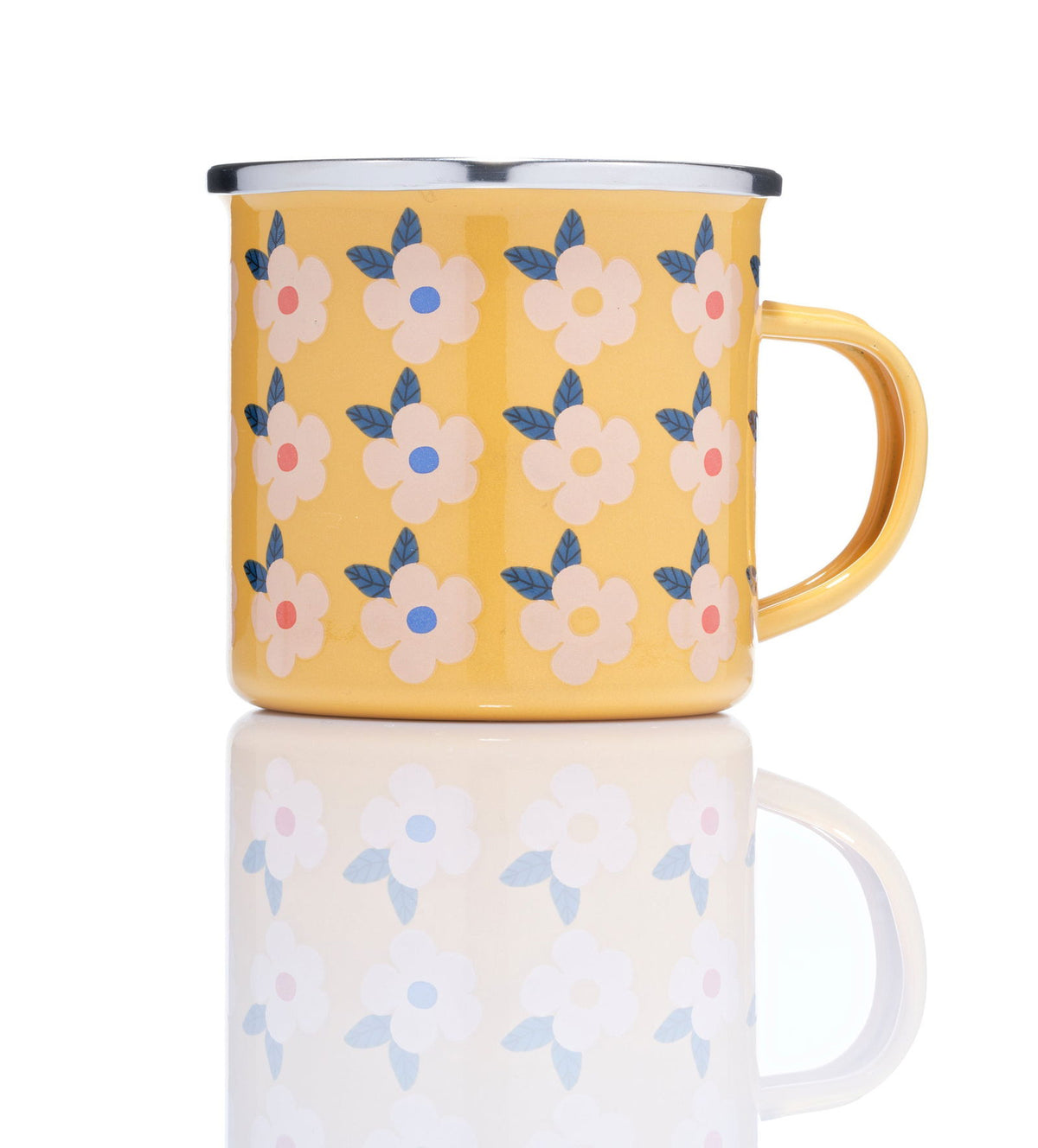 Enamelhappy Beautiful Colourful Retro Floral Enamel Mug - Various Colours