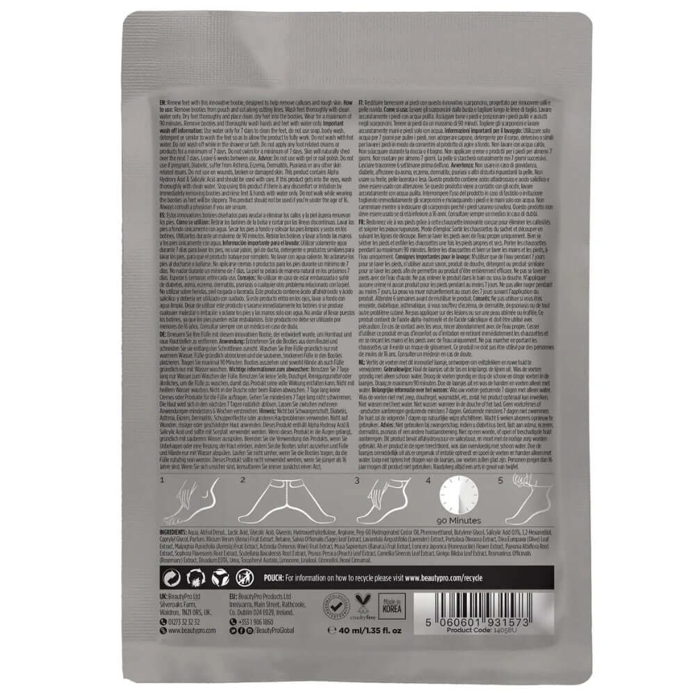 BeautyPro Spa at Home Skincare Gift Box - Top to Toe Sheet Mask Set