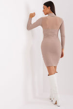 BFG Ribbed Cotton Pencil Evening Dress