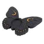 Black Moth Tealight Candle Holder - ScentiMelti Home Fragrance, Beauty & Gifts UK