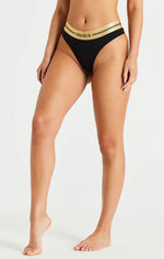 Black, White And Grey Pack Of 3 Thong