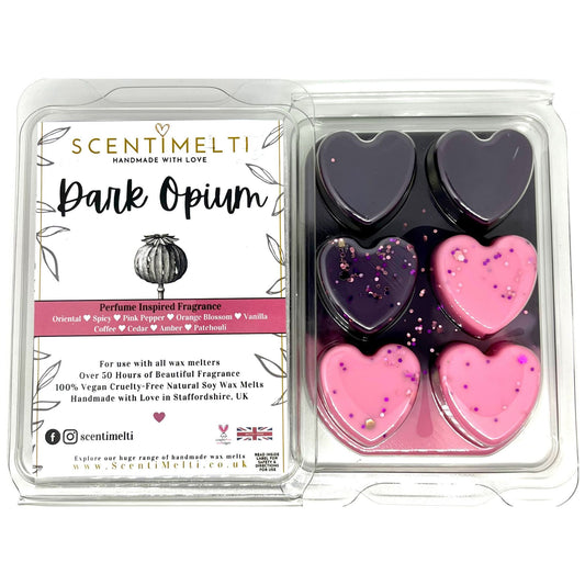 Dark Opium Heart Clamshell Wax Melts - ScentiMelti Wax Melts