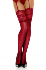 Beauty Night Romance Stockings Cherry Red