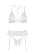 Beauty Night Noemi 3 Piece Lingerie Set White