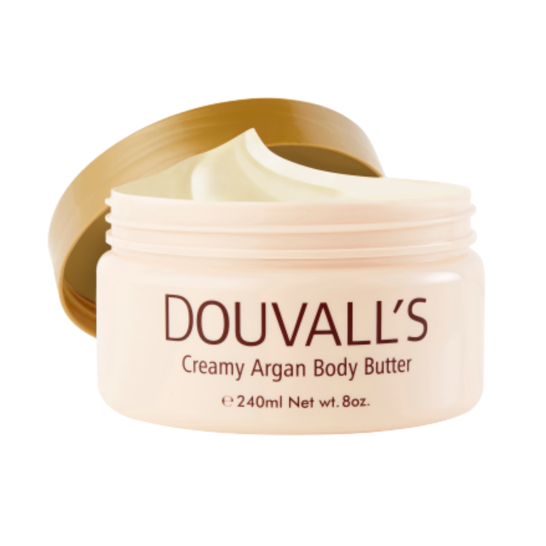 Douvall's Organic Creamy Argan Body Butter Vanilla 240ml