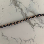 Braided Anklets black
