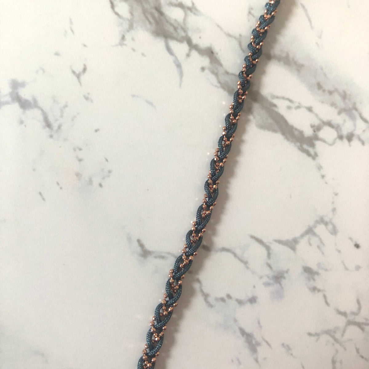 Braided Anklets Grey