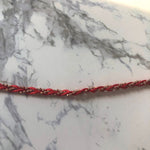Braided Anklets red