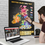 British Isles Golf Scratch Off Map
