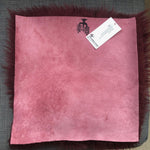 British Sheepskin Square Seat Cover 37cm Burgundy