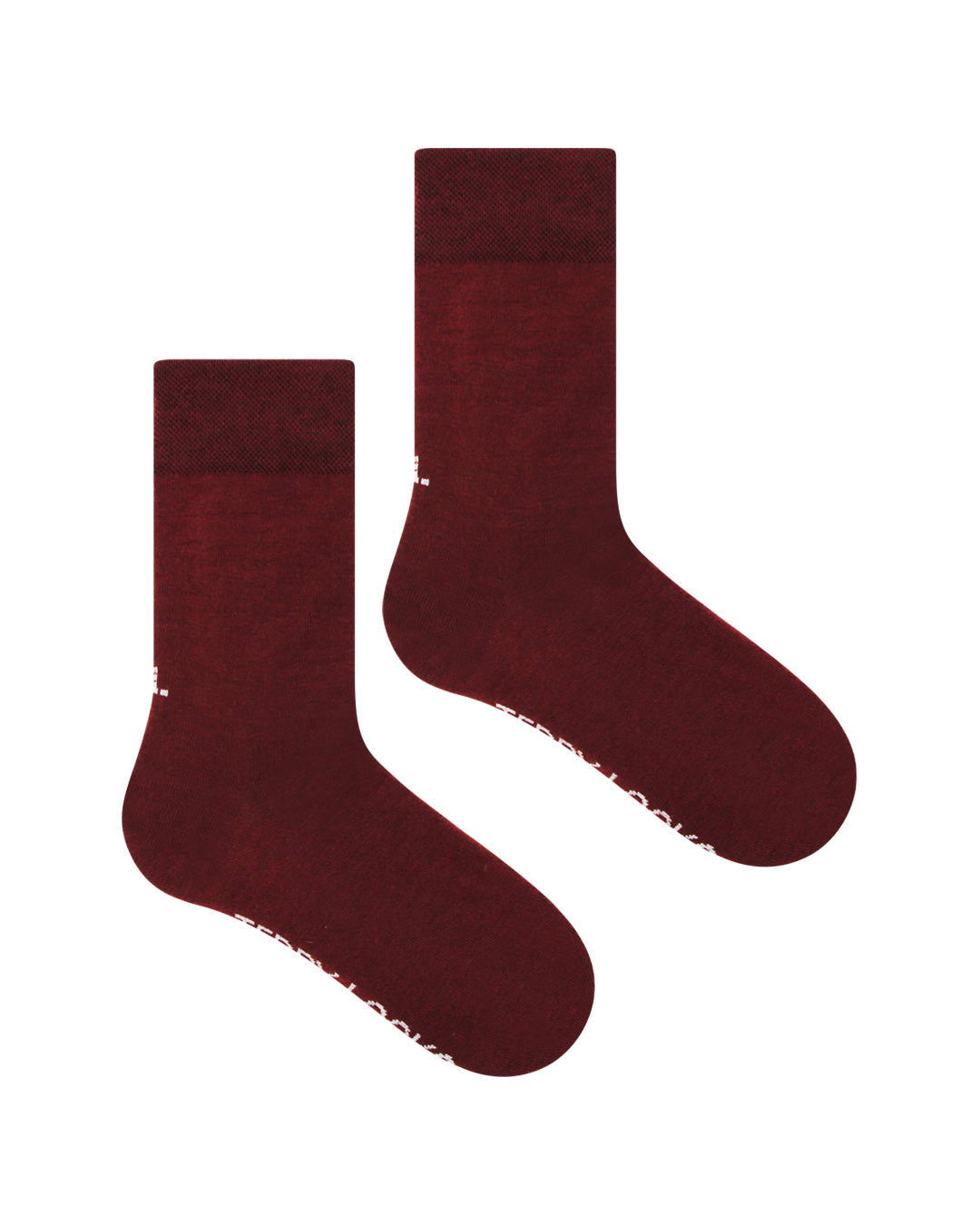Burgundy Everyday Crew Socks