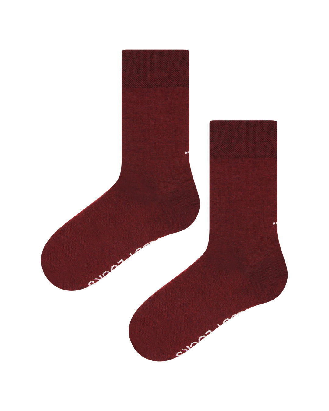Burgundy Everyday Crew Socks