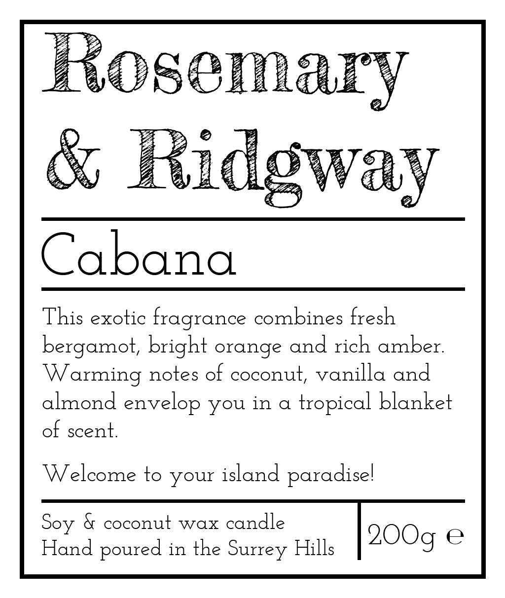 Rosemary & Ridgway Cabana Luxury Handpoured Candles