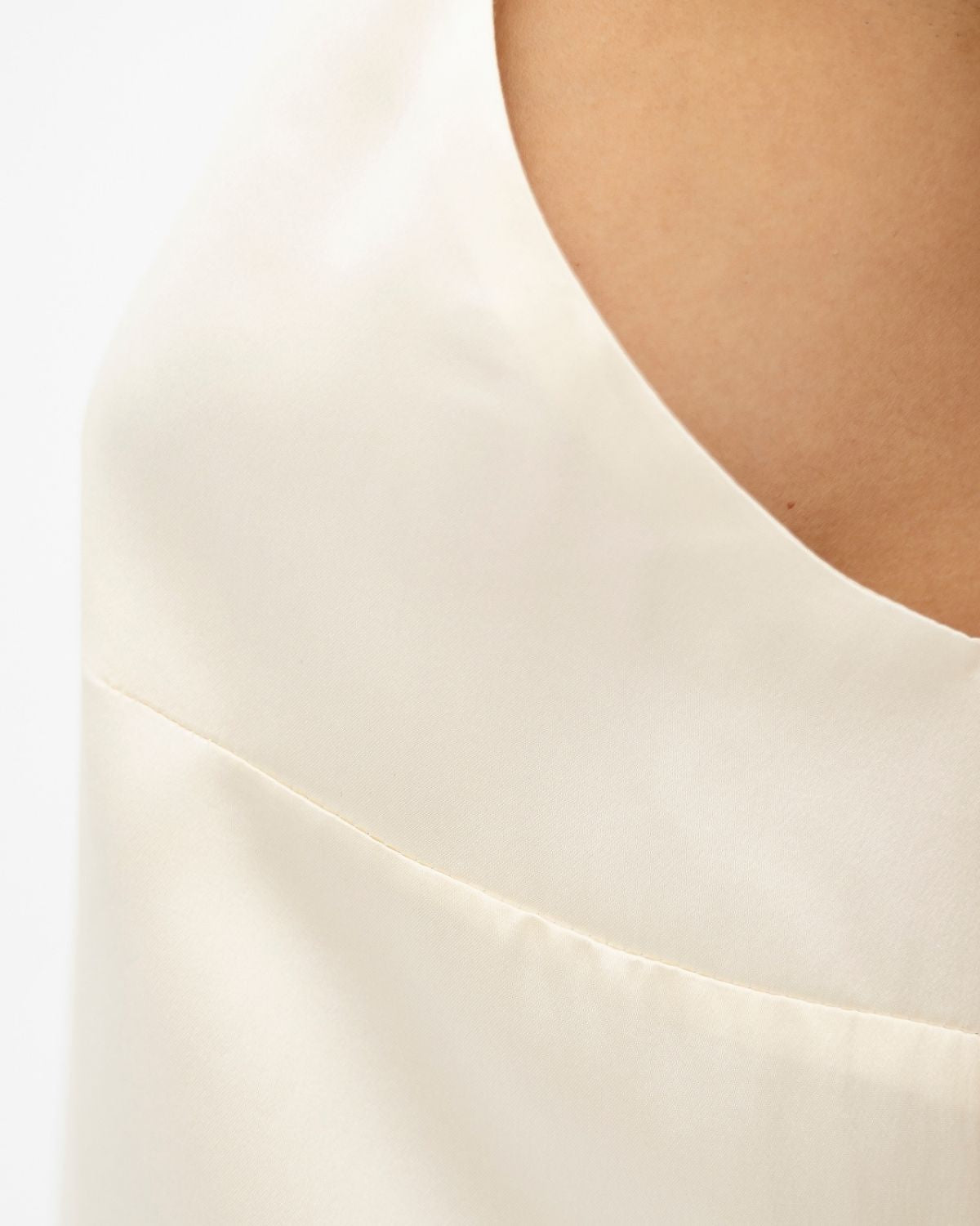 Calabar White Mulberry Silk Slip Dress