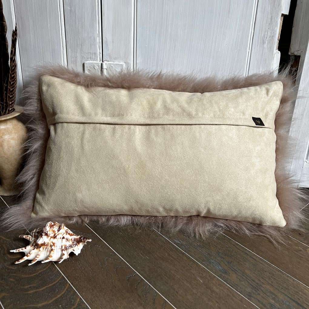 Cashmere Fur Cushion | Honey Gold 30cm x 50cm