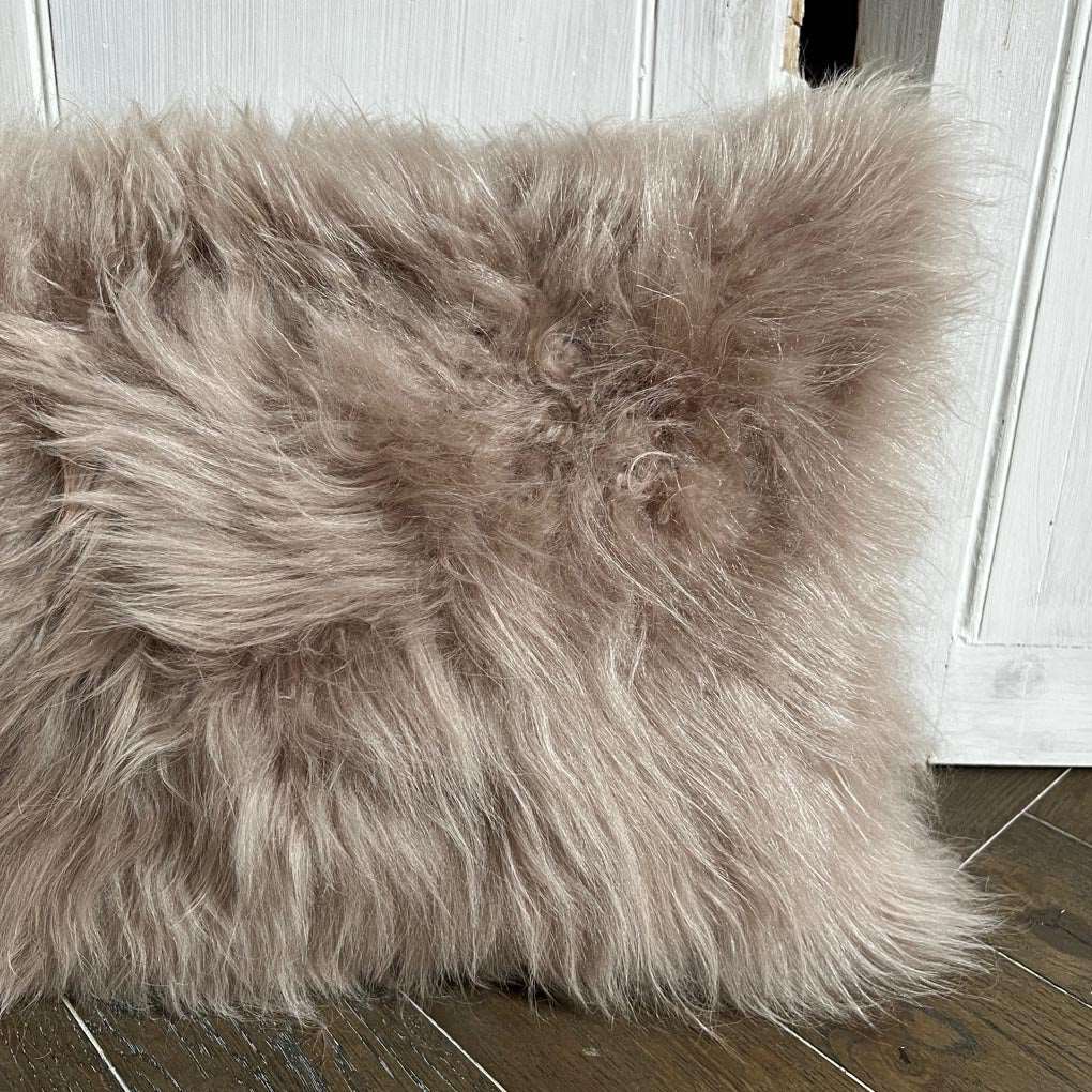 Cashmere Fur Cushion | Honey Gold 30cm x 50cm