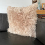 Cashmere Fur Cushion | Honey Gold Square 45cm