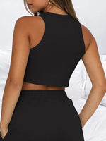 Casual Sleeveless Top & Shorts Loungewear Set