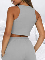 Casual Sleeveless Top & Shorts Loungewear Set