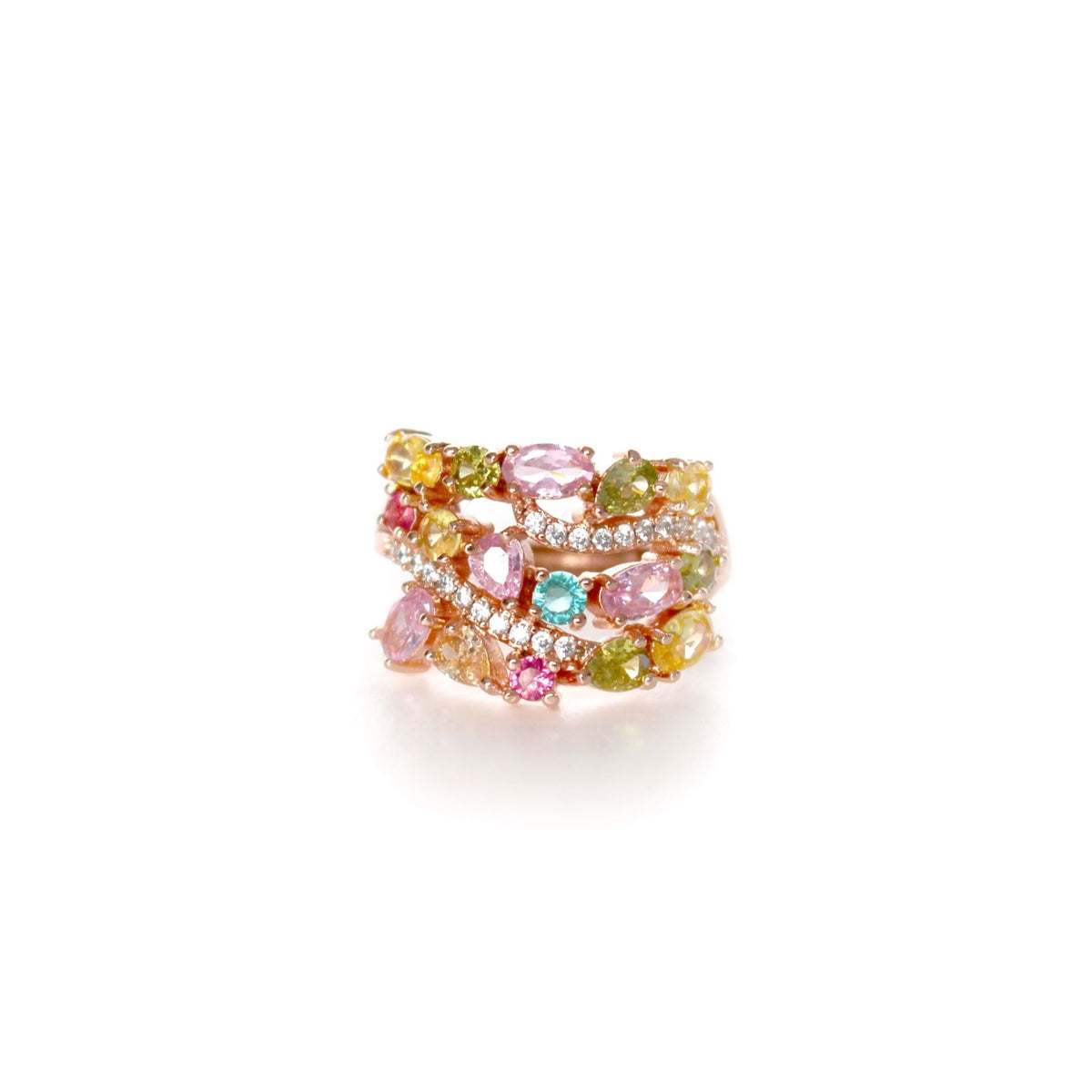 Catriona Multi Jewel Multicolour Statement Ring