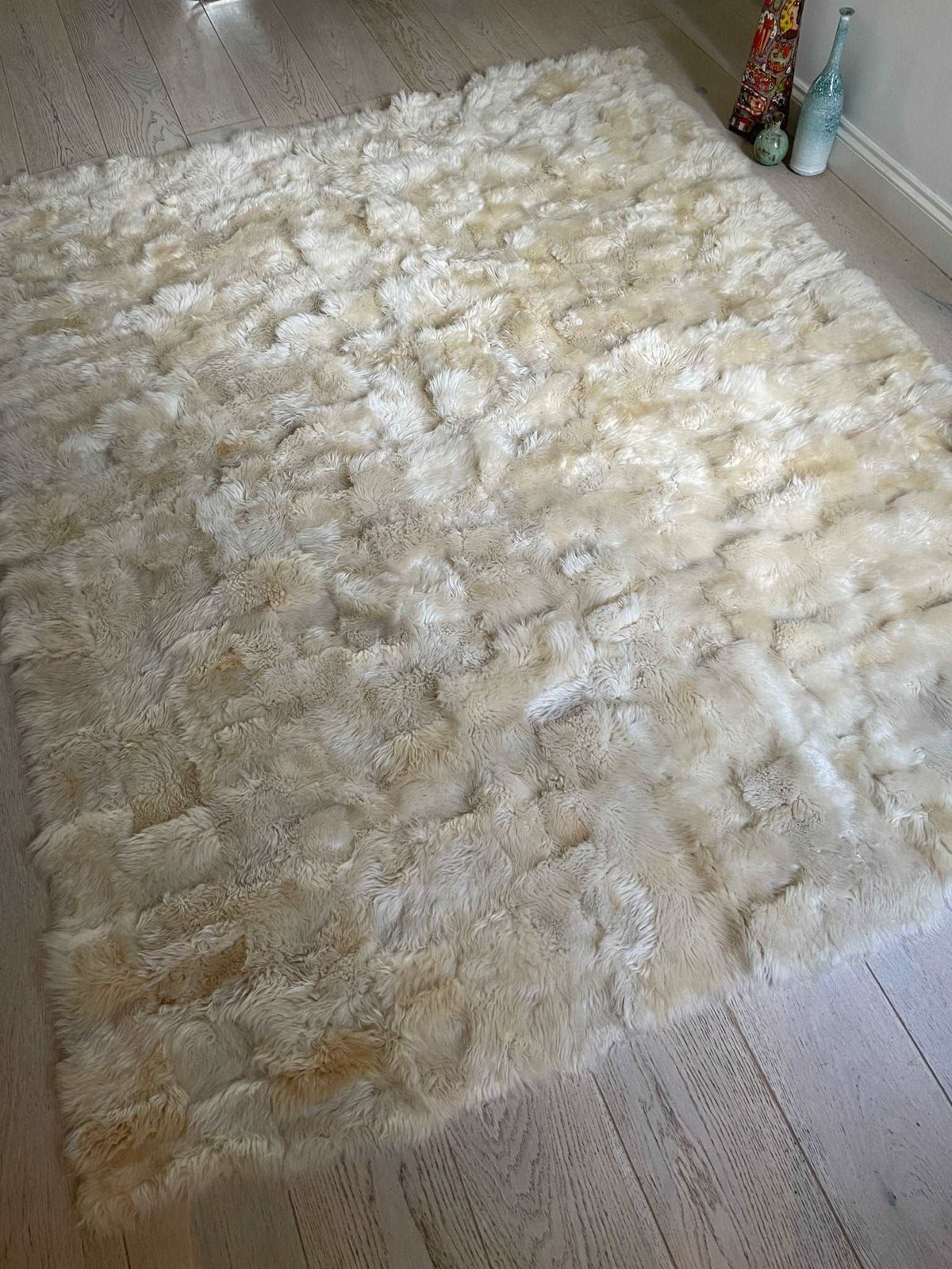 Champagne Tuscan Shearling Throw | Rug | Ultra Luxe Dense