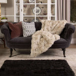 Champagne Tuscan Shearling Throw | Rug | Wildash London