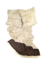 Champagne Tuscan Shearling Throw | Rug | Wildash London