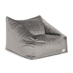Chelsea Armchair Beanbag in Slate Grey Velvet by Nobodinoz