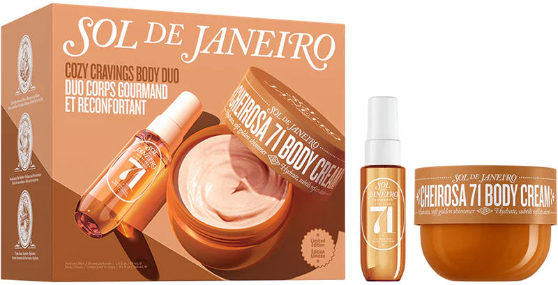 Sol de Janeiro Cozy Cravings Body Duo – Cheirosa 71 Cream 240ml & Perfume Mist 30ml Gift Set