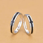 Christian Cross Silver Couple Promise His and Her Ring set