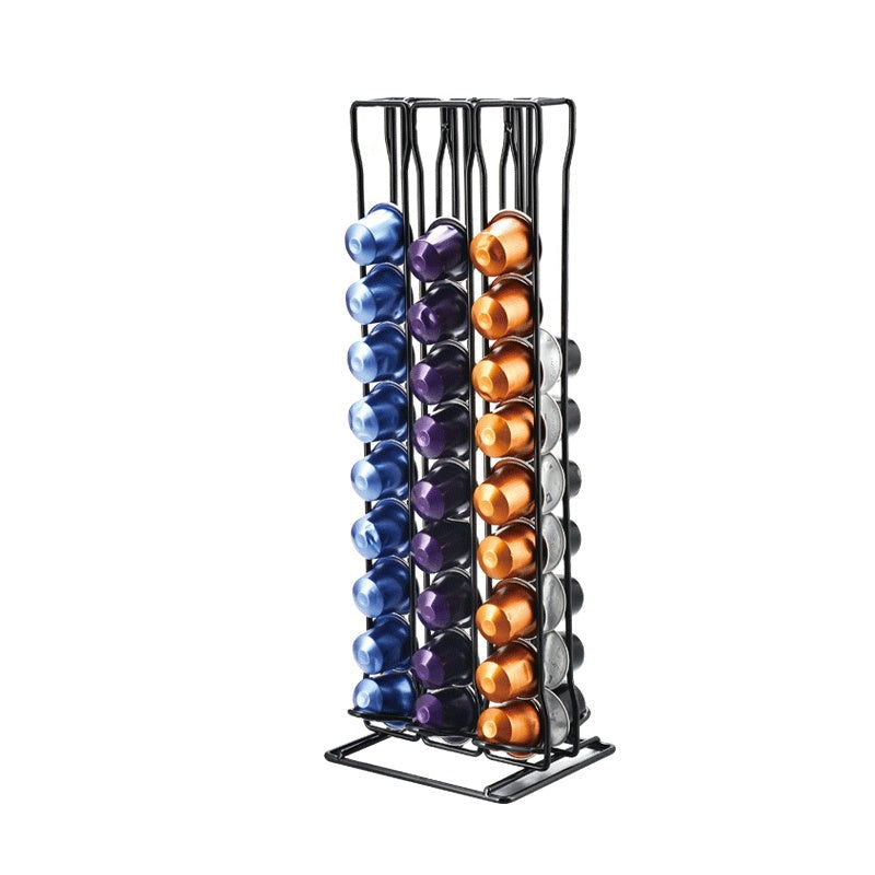 Coffee Capsule Iron Wire Rack - Silver or Gold