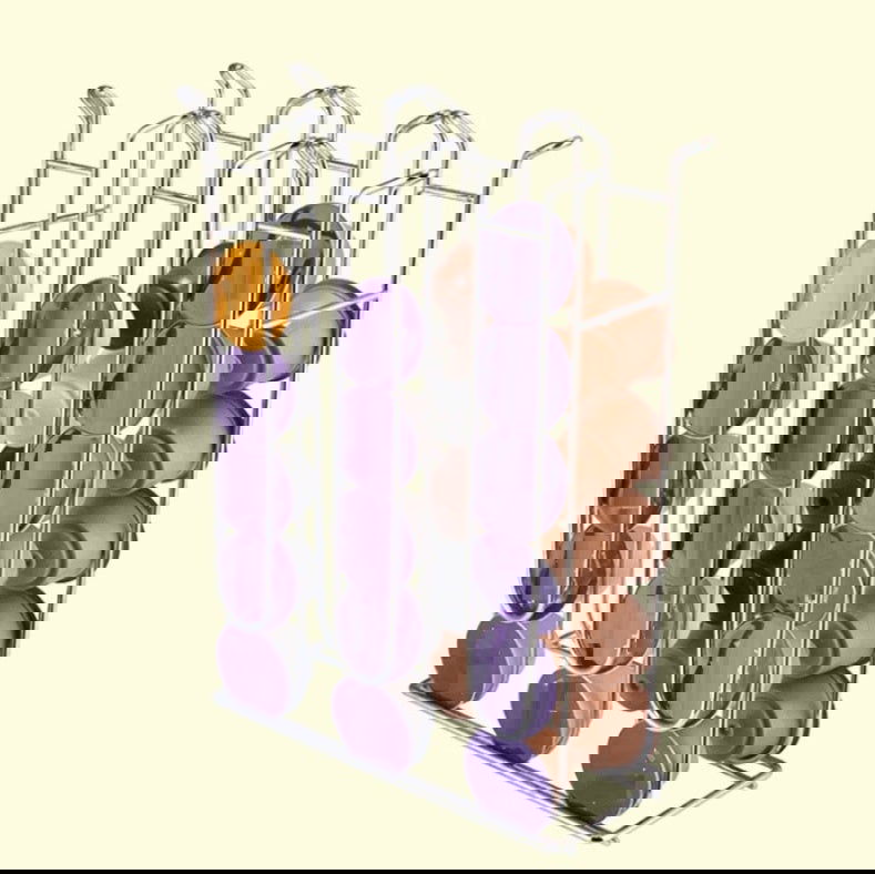 Coffee Capsule Iron Wire Rack - Silver or Gold