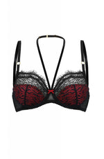 Confidante Devil Lace Bra Red and Black