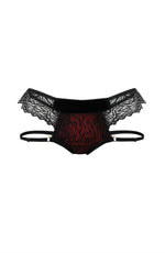 Confidante Devil Lace Brief Black/Red