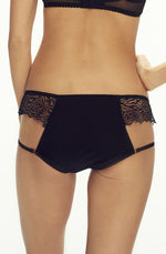 Confidante Devil Lace Brief Black/Red