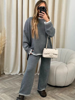 Corinne Casual Loose Two-piece Loungewear Set