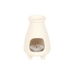 Cream Ribbed Palo Santo Brick Burner
