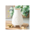 Cream Ribbed Palo Santo Brick Burner