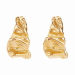 Crumpled Gold Hoops