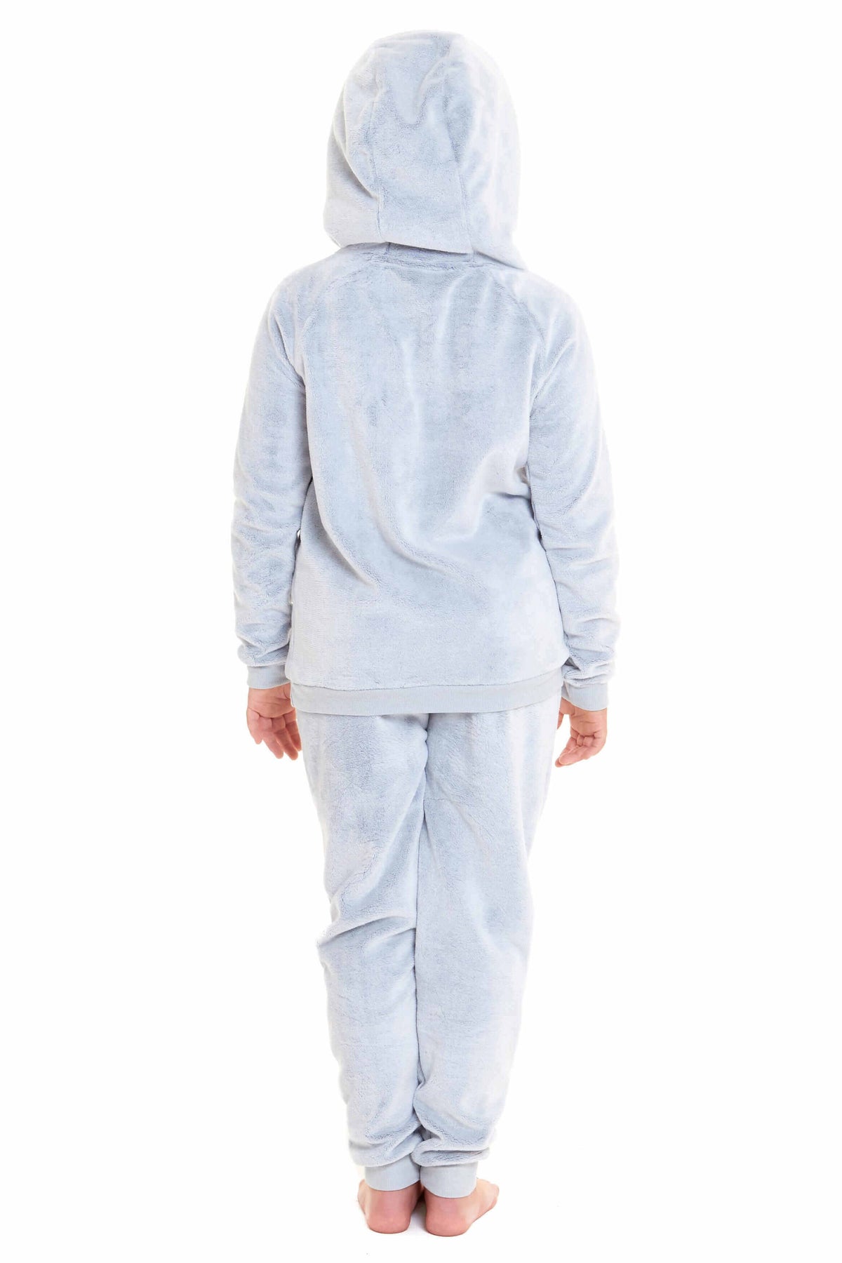 Daisy Dreamer Cuddly Raccoon Fleece Hooded Sherpa Lined Pyjama Set for Women & Girls