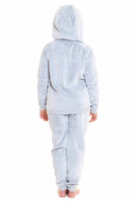 Daisy Dreamer Cuddly Raccoon Fleece Hooded Sherpa Lined Pyjama Set for Women & Girls
