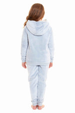 Daisy Dreamer Cuddly Raccoon Fleece Hooded Sherpa Lined Pyjama Set for Women & Girls
