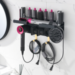 Curling Rod Wall Storage Rack Hair Dryer Holder