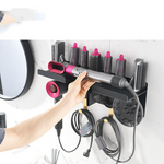 Curling Rod Wall Storage Rack Hair Dryer Holder