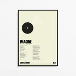 Custom Record Lyrics Wall Art Print