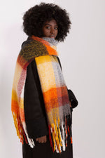 AT Long Colourful Plaid Shawl Scarf
