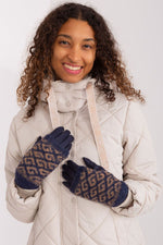 AT Touchscreen Smooth Winter Gloves with Removable Lining navy blue